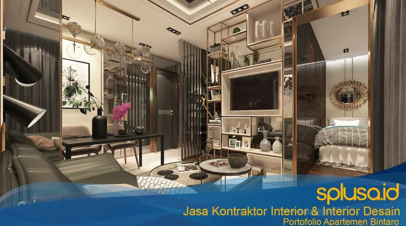 SPlusA.id Kontraktor Interior dan Interior Desain-Portofolio Apartemen Modern Bintaro-Makassar Medan Banjarmasin Kalimantan Bandung Jabodetabek