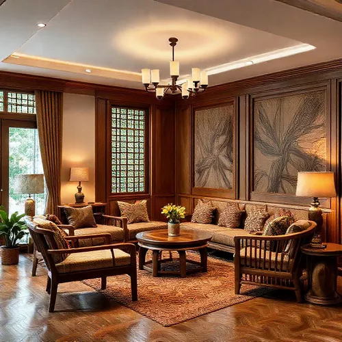 Desain interior dengan sentuhan tropis rumah type 36 2 lantai-interior splusa.id