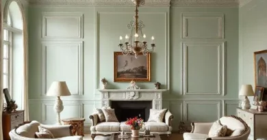 Ruang tamu vintage minimalis dengan warna pastel dan aksesori vintage-interior splusa.id