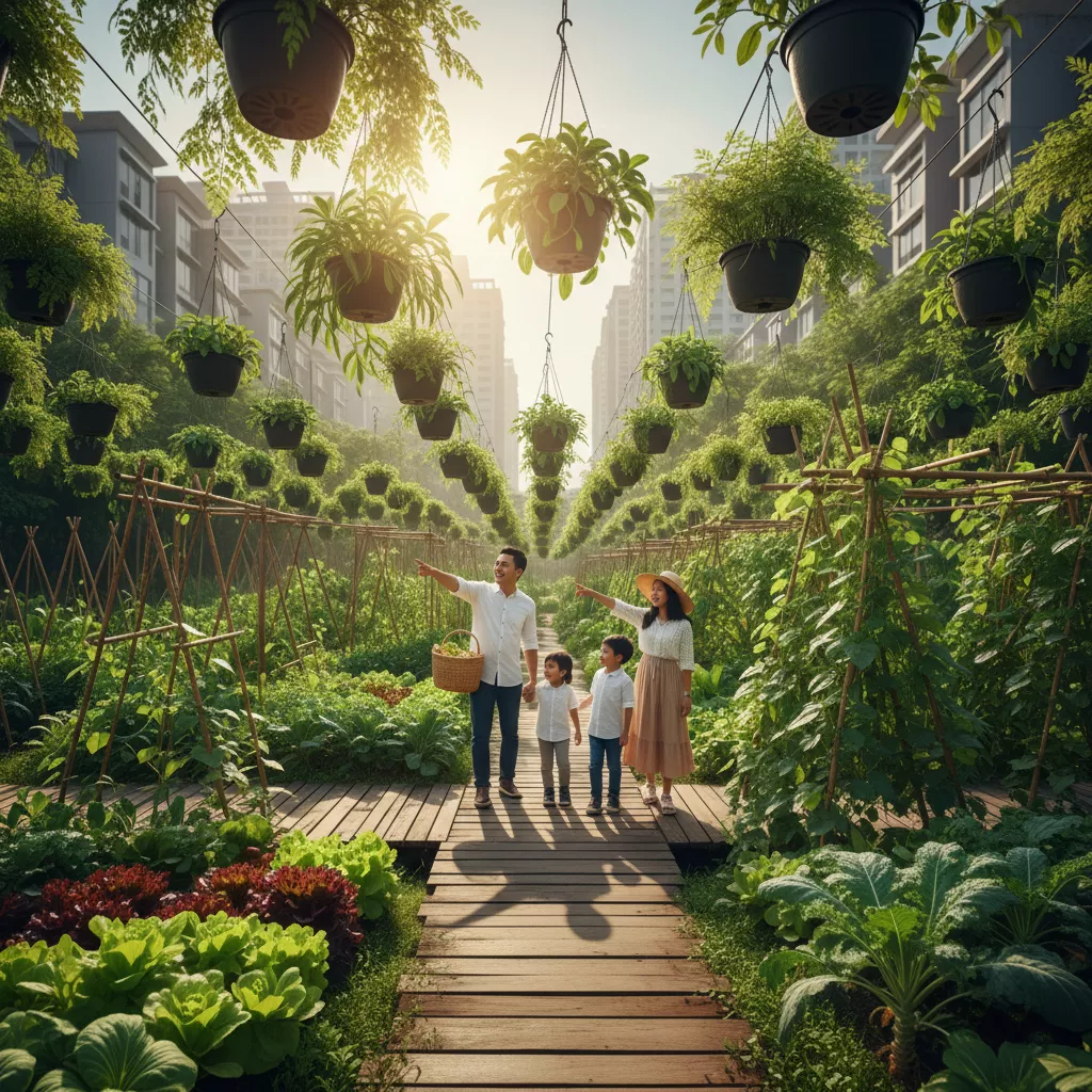 Spot foto hijau dan asri di area Agro Edukasi Wisata Ragunan Jakarta