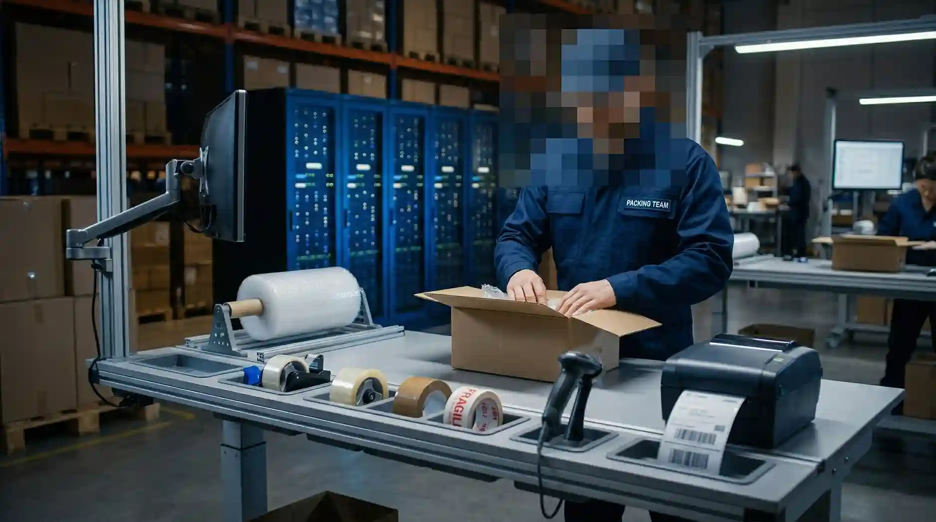 Ergonomi meja pengemasan pada fasilitas pusat pemenuhan pesanan barang e commerce Ergonomi meja pengemasan pada fasilitas pusat pemenuhan pesanan barang e commerce