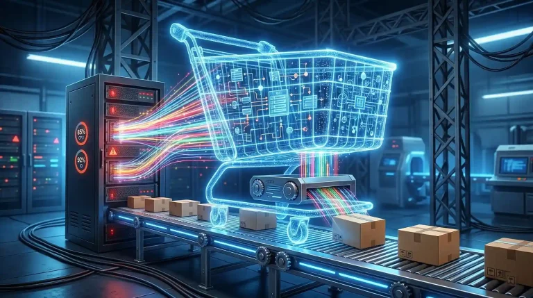 Model operasi bisnis dropship evergreen yang dikendalikan oleh integrasi infrastruktur server web cepat