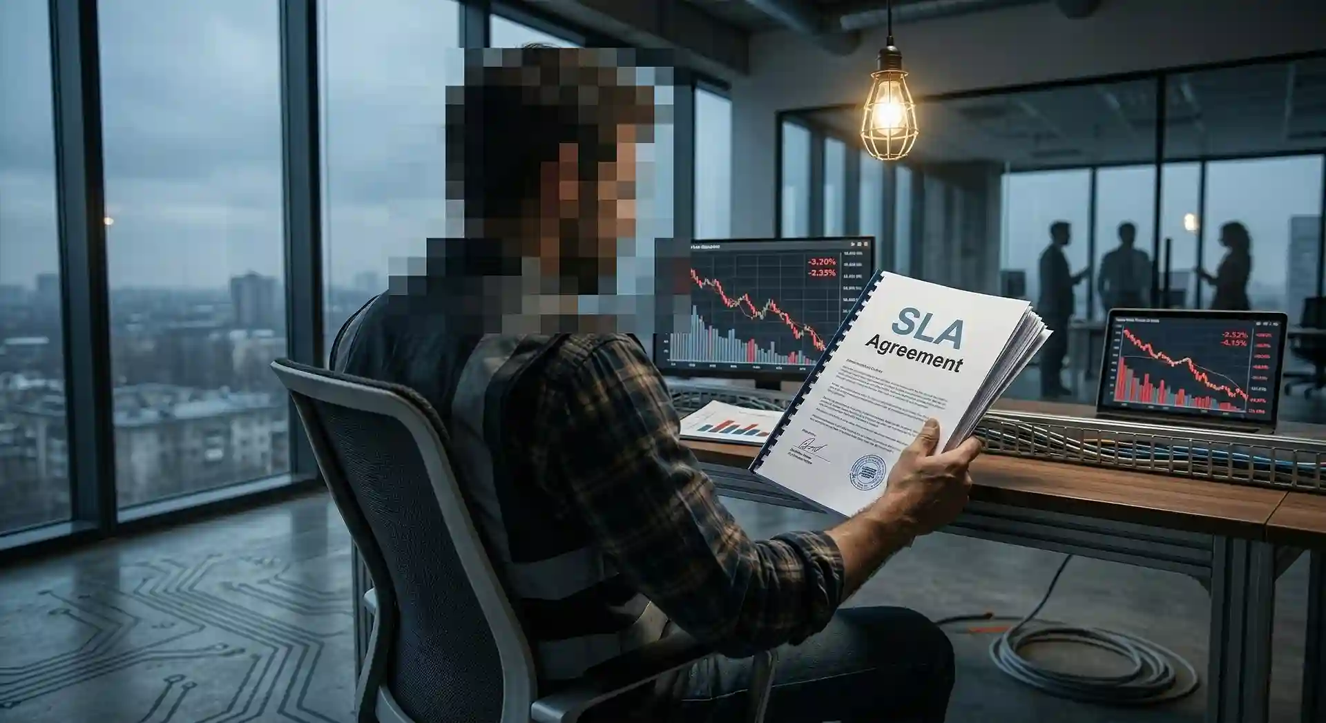 Rapat evaluasi kontrak SLA dan biaya operasional dedicated internet B2B