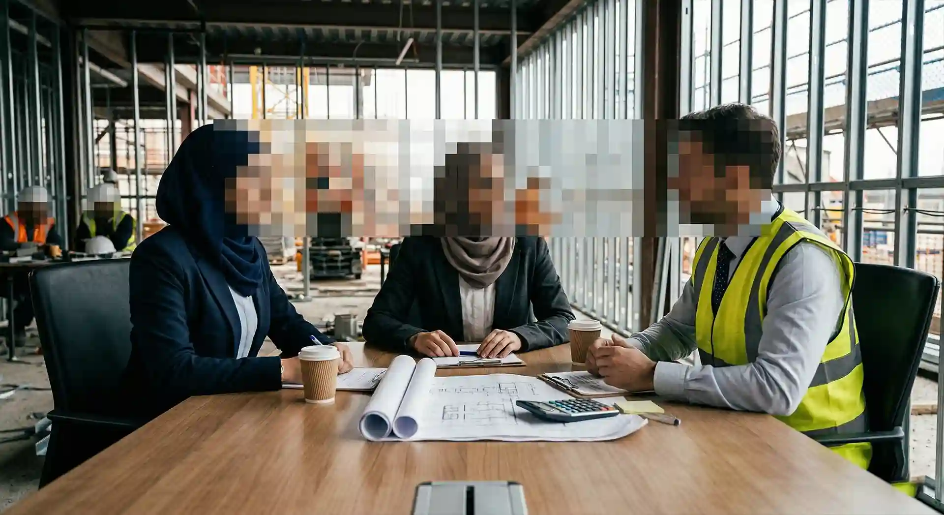 Suasana negosiasi alot antara direksi dan vendor kontraktor di ruang rapat