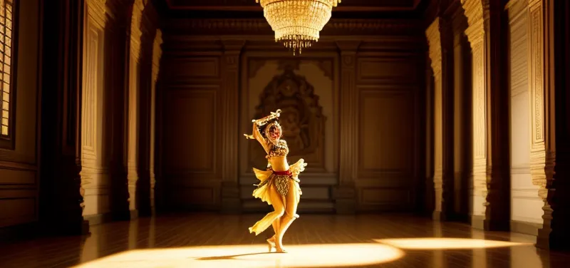 Pertunjukan tari Serimpi di Keraton Jawa yang melambangkan keanggunan dan filosofi mendalam