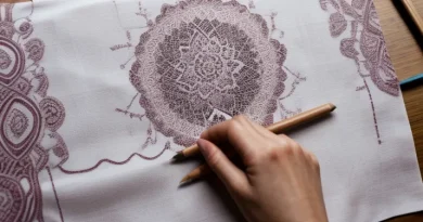 Proses pembuatan batik tulis tradisional menggunakan canting dan malam