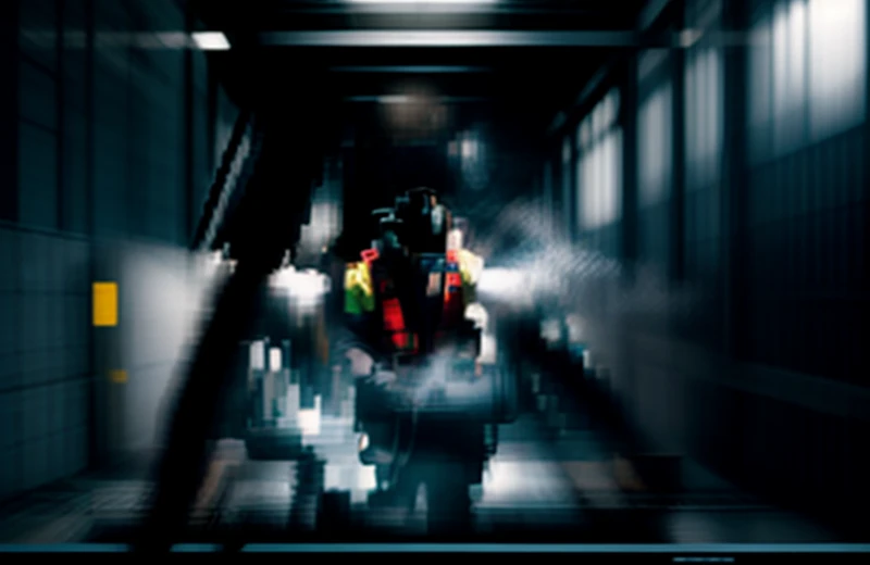 Proses persiapan permukaan lantai mekanis menggunakan mesin penghancur debu industri sebelum pelapisan polimer.