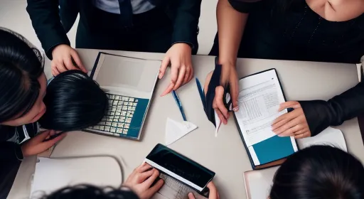 Portofolio Digital yang Menarik Perhatian Rekruter Rekruter meninjau berbagai portofolio digital dari pelamar.