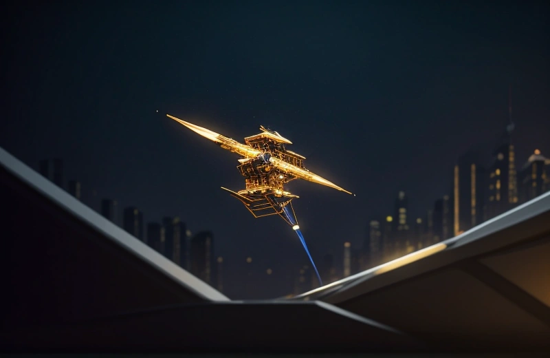 Representasi konseptual kehancuran reputasi digital akibat algoritma penalti mesin pencari yang menghapus ulasan bisnis palsu.