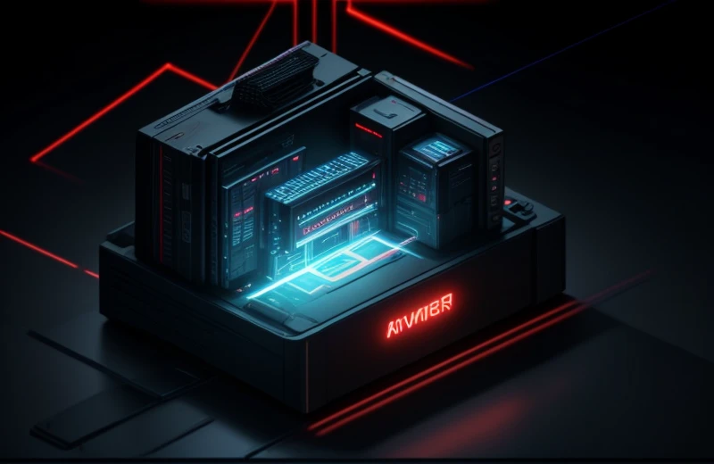 Skema tahapan eksploitasi peretas dari celah mikrotik bawaan pabrik menuju komputer server kasir lokal. Prompt Generate: