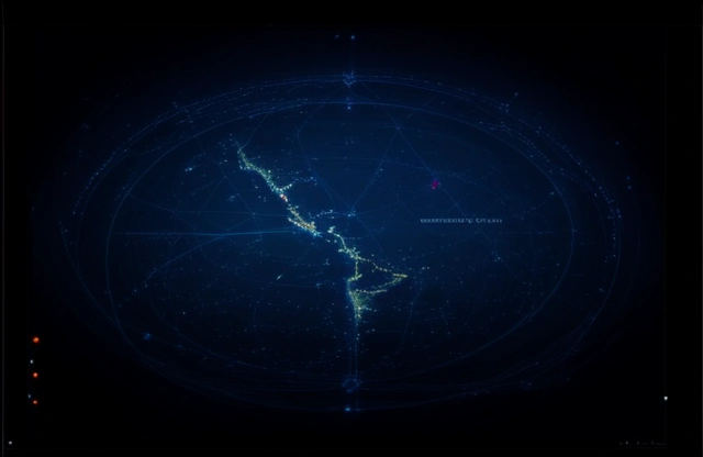 Papan kendali topologi arsitektur infrastruktur web (Edge Computing) yang memotong jarak geografis komunikasi antara basis data peladen pusat dan antarmuka klien korporat.