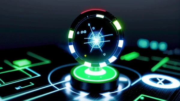 Visualisasi pemetaan radar dominasi jarak algoritma (Proximity) pencarian lokal yang mengunci visibilitas perusahaan B2B di atas pesaing komersial.