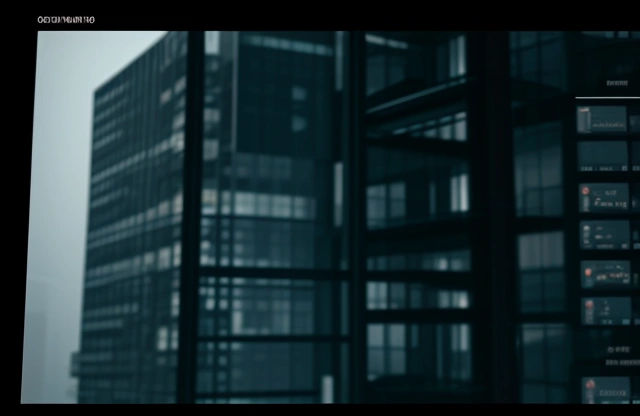 Denah topologi digital infrastruktur Smart Building komersial tingkat tinggi yang menghubungkan sub-metering daya, keamanan IoT, dan arsitektur kontrol suhu ruangan.