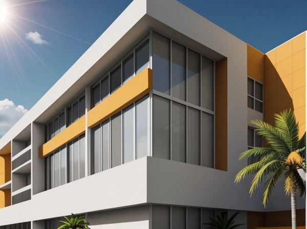 Diagram Analisis Lintasan Matahari dan OTTV Fasad Bangunan