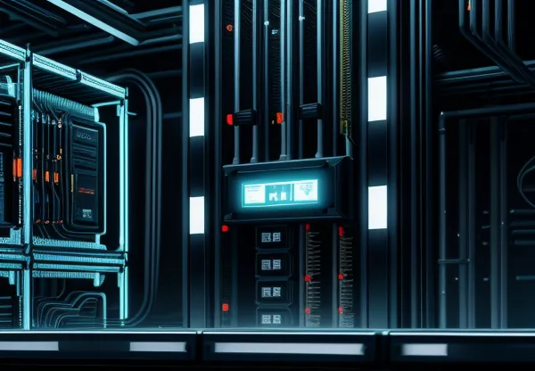 ilustrasi isometrik konseptual pembedahan pemeliharaan fisik perawatan rack server enterprise dan aliran dana