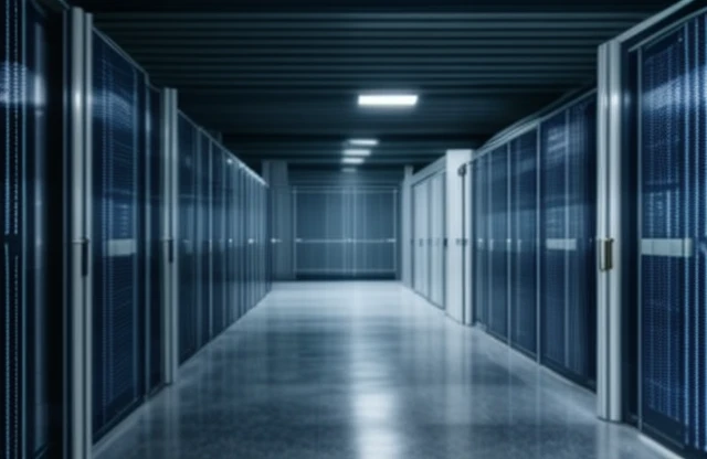 Desain arsitektur mekanikal sistem pengurungan lorong dingin (Cold Aisle Containment) untuk mengisolasi volume tekanan statis tata udara peladen secara absolut.