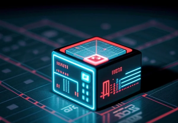 ilustrasi isometrik konseptual pembedahan algoritma google maps lokal dan proteksi profil bisnis korporat