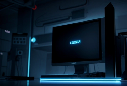 ilustrasi isometrik konseptual pembedahan segmentasi vlan jaringan korporat b2b dengan switch cisco