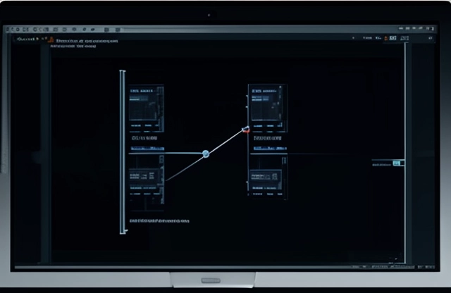Topologi diagram arsitektur jaringan sistem otomasi bangunan skala perusahaan yang memisahkan segmentasi sensor LoRaWAN nirkabel dan pengontrol Edge terisolasi udara (Air-Gapped).