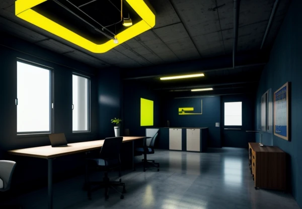 diagram teknis blueprint survei topologi rute instalasi kabel jaringan menghindari penghalang beton shaft