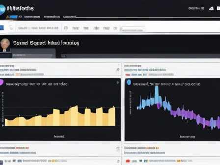 Contoh dashboard monitoring performa QoS jaringan