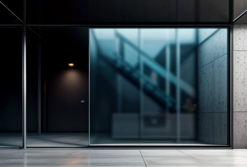 analisis teknis penampang silang pemasangan partisi kaca slim profile aluminium b2b