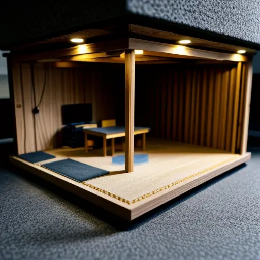 analisis teknis arsitektur konstruksi lantai mengapung floating floor anti getaran studio podcast komersial