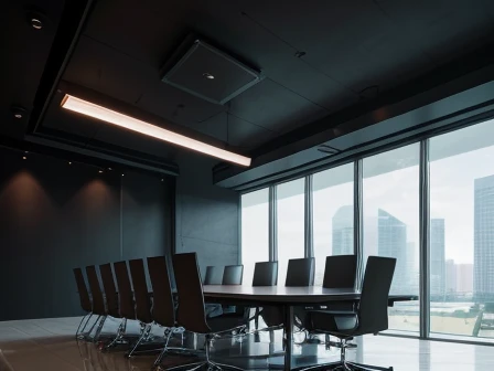 Partisi Kaca Ruang Rapat Komersial Modern