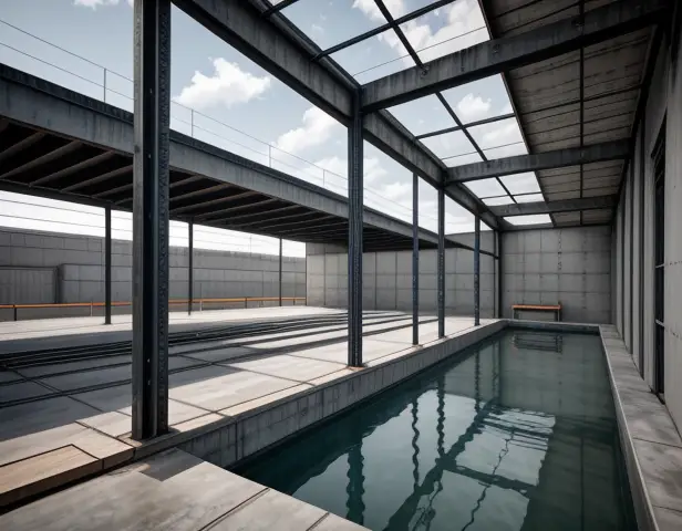 proses pengecoran pelat lantai dak beton ruko menggunakan truk pompa ready mix