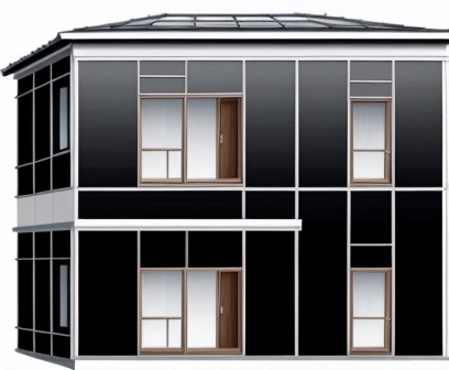 Diagram Konsep Fasad Ganda untuk Efisiensi Energi