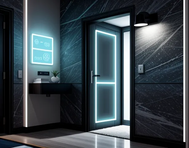 ilustrasi isometrik konseptual integrasi perangkat ekosistem smart home iot di apartemen modern