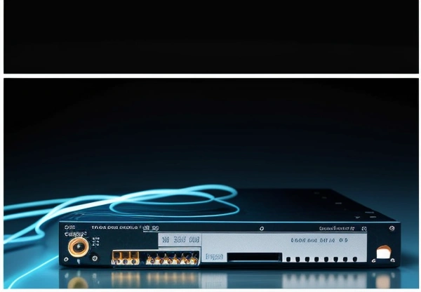 topologi jaringan media converter fiber optic htb menghubungkan dua gedung jarak jauh