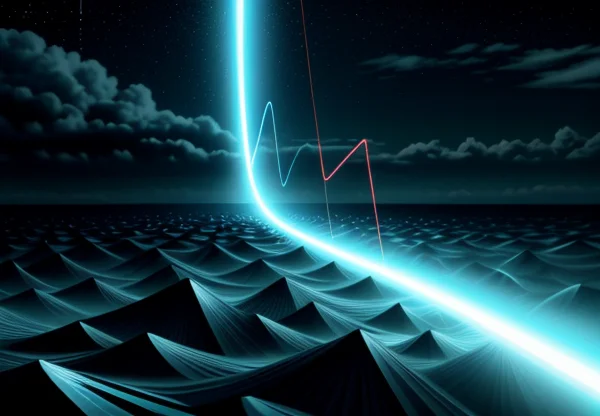 ilustrasi isometrik konseptual pelemahan sinyal data digital pada ujung kabel tembaga utp cat6