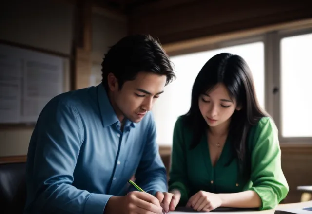 Manajer proyek meninjau kontrak EPC di lokasi konstruksi