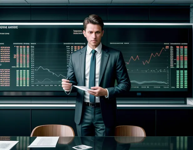 ilustrasi rapat presentasi proposal roi investasi it manajer teknologi dan direktur keuangan