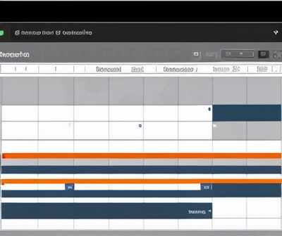 antarmuka perangkat lunak manajemen jadwal proyek microsoft project menampilkan bagan gantt chart