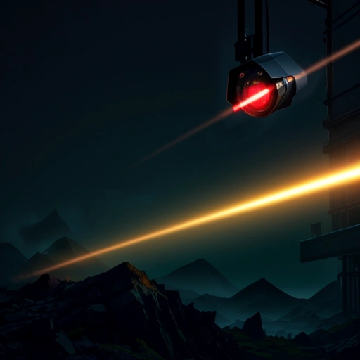 ilustrasi isometrik konseptual pembedahan infrastruktur ketahanan kamera cctv ptz outdoor menahan cuaca ekstrem industri