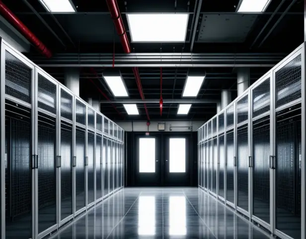 perbandingan tata letak kabel under raised floor yang berantakan dengan manajemen kabel wire mesh tray yang rapi