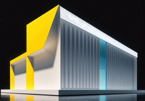 ilustrasi isometrik konseptual pembedahan anatomi dinding partisi kering gypsum dan kalsiboard