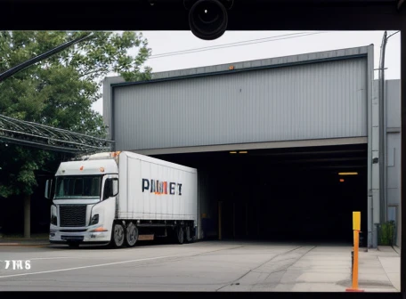 perbandingan rekaman cctv lensa varifocal membaca plat nomor truk di loading dock gudang logistik