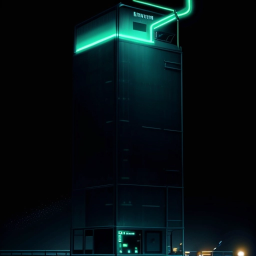 ilustrasi isometrik konseptual pembedahan anatomi kerusakan komponen mekanis chiller ac sentral gedung korporat