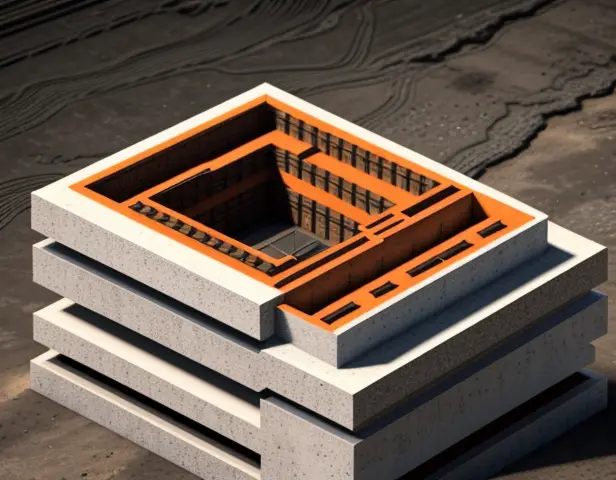 ilustrasi isometrik konseptual rekayasa geoteknik pemasangan tiang micropile penyelamat pondasi bangunan miring