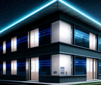 ilustrasi isometrik konseptual pembedahan bedah operasi sebelum dan sesudah renovasi fasad ruko menjadi kantor elit