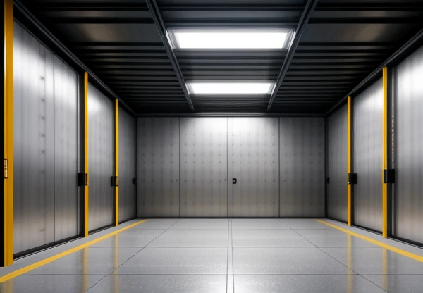 arsitektur pemasangan lantai raised floor anti statis dan manajemen kabel listrik tray bawah lantai