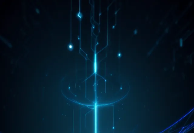 Representasi abstrak kecepatan respon server dan alur data web