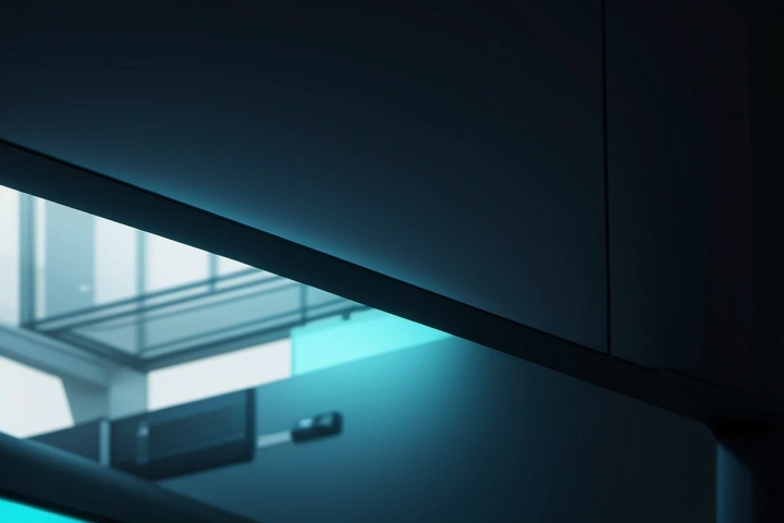 ilustrasi isometrik konseptual pembedahan mitigasi bencana air kondensasi ac cassette plafon kantor