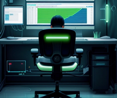 ilustrasi isometrik konseptual pembedahan anatomi tulang punggung dan return on investment perabotan kantor ergonomis