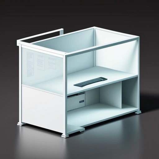 skema potongan arsitektural elevasi dua tingkat meja resepsionis rumah sakit kursi roda dan berdiri ergonomis