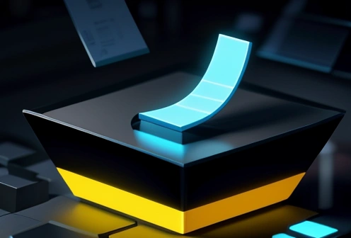 ilustrasi isometrik konseptual pembedahan corong inbound marketing linkedin menjaring eksekutif b2b