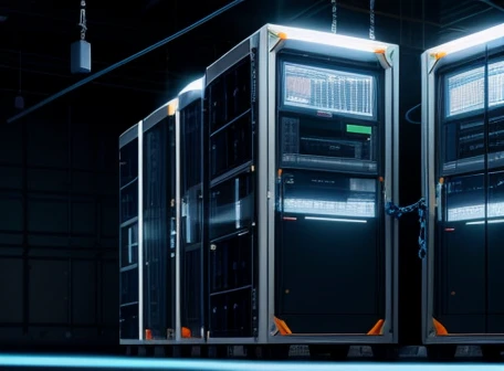 ilustrasi isometrik konseptual pengamanan kontrak hukum teknologi informasi dan mitigasi risiko sengketa vendor